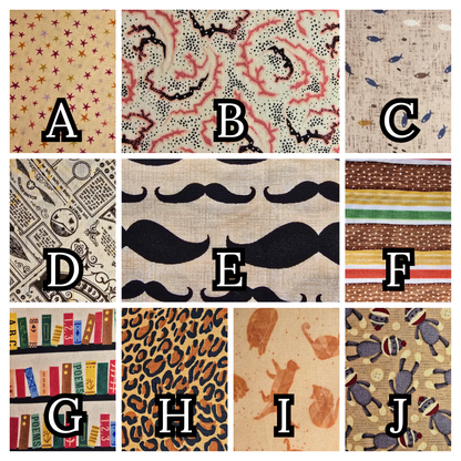 Cream and Brown  Aesthetic Fabric Wristlet - Neutral Boho Key Fob