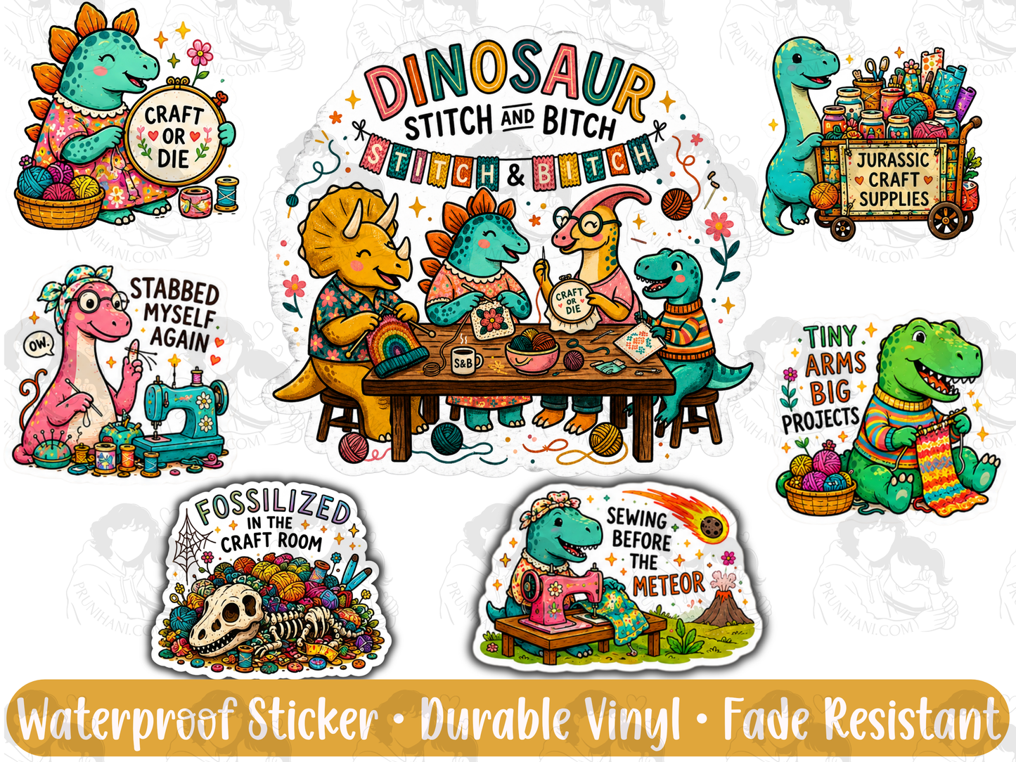 Jurassic Craft Club Sticker Pack