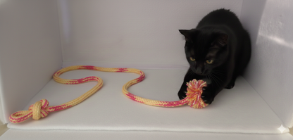 Cat String Thing - French-Knitted Cat String Toy