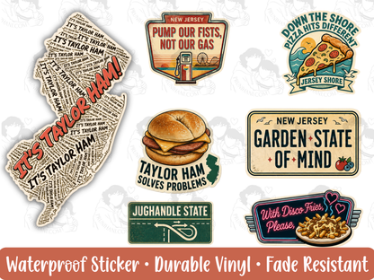 NJ OR BUST Sticker Pack