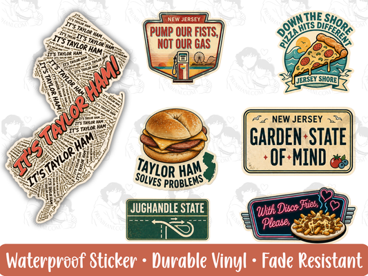 NJ OR BUST Sticker Pack