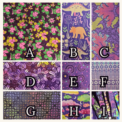 Plum Purple Fabric Wristlet - Handmade Key Fob Strap