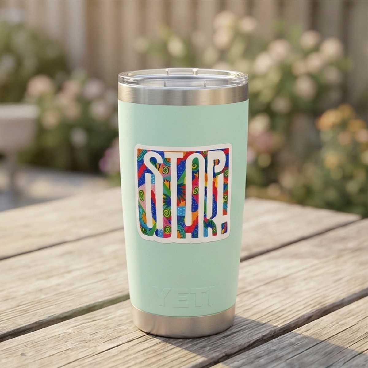 STOP WAR Retro Peace Sticker for Anxious Millennials, Alt Girls & Kidcore Lovers