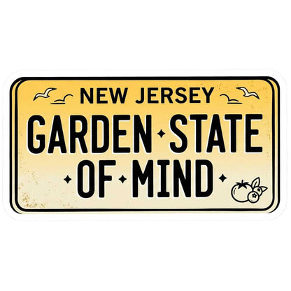 Garden State Of Mind New Jersey Sticker for Loud NJ Weirdos & Taylor Ham Defenders