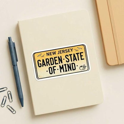 Garden State Of Mind New Jersey Sticker for Loud NJ Weirdos & Taylor Ham Defenders
