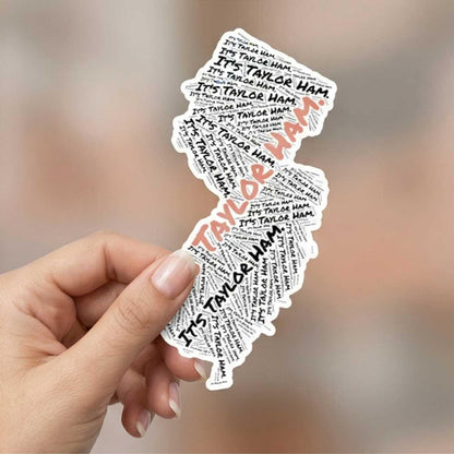 New Jersey Taylor Ham Sticker for Aggressively Jersey People & Pork Roll Debates