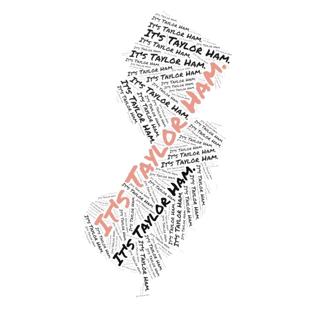 New Jersey Taylor Ham Sticker for Aggressively Jersey People & Pork Roll Debates