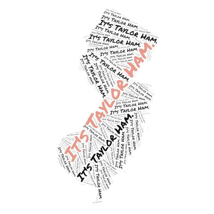 New Jersey Taylor Ham Sticker for Aggressively Jersey People & Pork Roll Debates