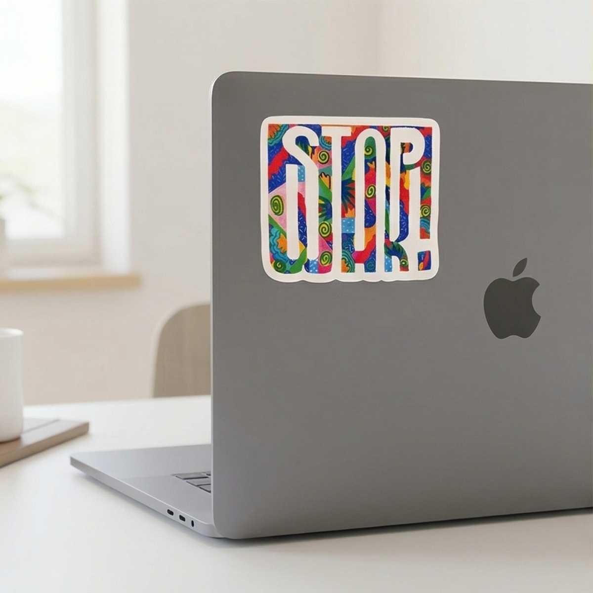 STOP WAR Retro Peace Sticker for Anxious Millennials, Alt Girls & Kidcore Lovers