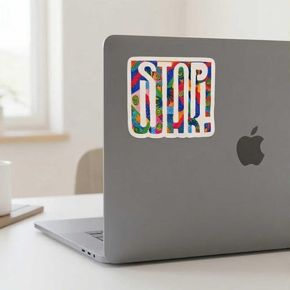 STOP WAR Retro Peace Sticker for Anxious Millennials, Alt Girls & Kidcore Lovers