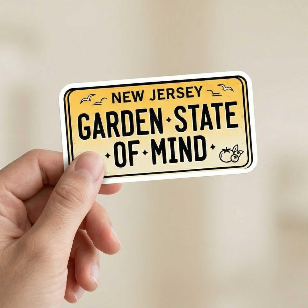 Garden State Of Mind New Jersey Sticker for Loud NJ Weirdos & Taylor Ham Defenders