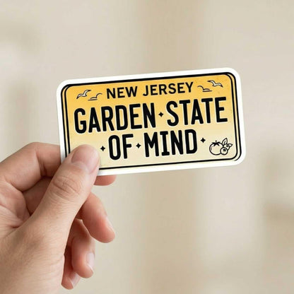 Garden State Of Mind New Jersey Sticker for Loud NJ Weirdos & Taylor Ham Defenders