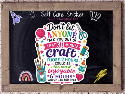 30 Minute Craft Therapy Sticker for ADHD Craft Goblins & Overstimulated Makers