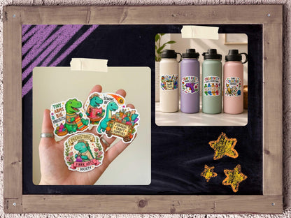 Craft First Panic Later Sticker for ADHD Crafters & Chronically Overstimulated Makers